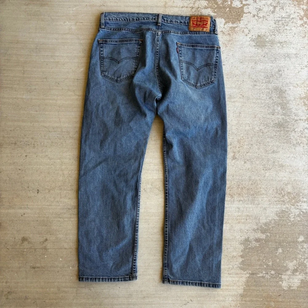 Levi's 505 Jeans Men Size 34x29 Medium Wash Straight Leg Classic Denim Casual